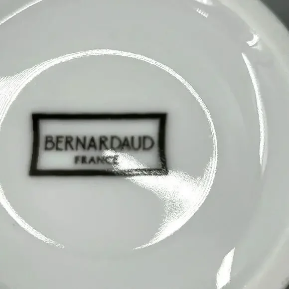 Bernardaud France Douce Porcelain All White Mug. Set of 4 - Picture 4 of 5